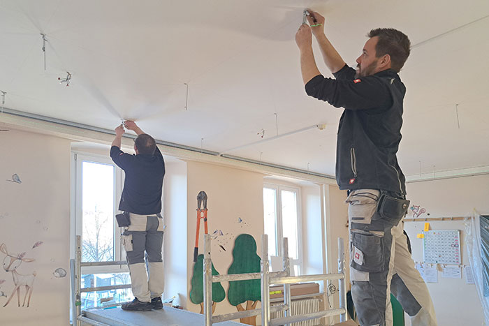 Renovierung der Decke