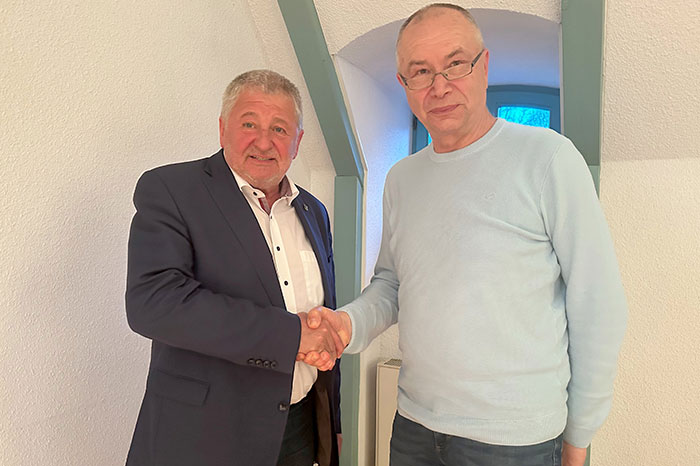 Bürgermeister Peter Mühle und Arnd Ulbrich Bürgermeister Peter Mühle und Arnd Ulbrich